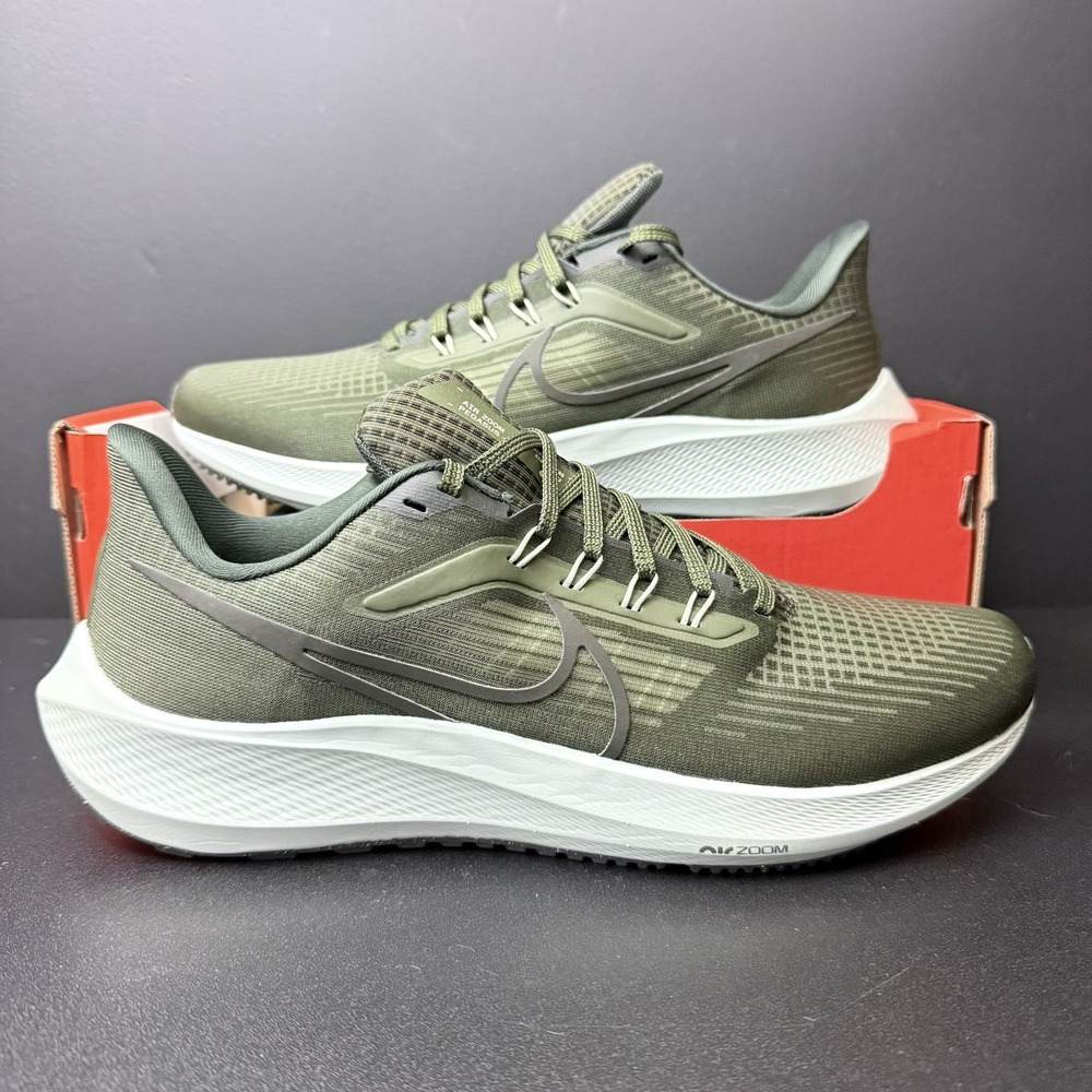 11 Mens Nike AIR ZOOM Pegasus 39 Khaki Green DH4071-300 Running Shoes Women 12.5